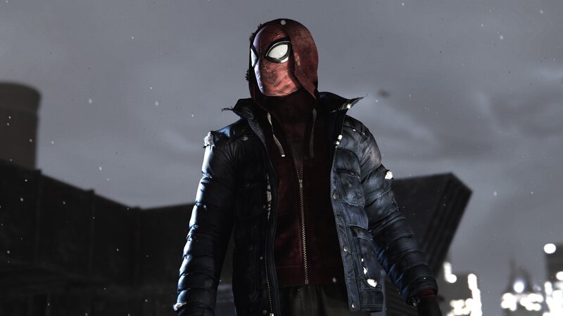 Spider-man in Winter Jacket