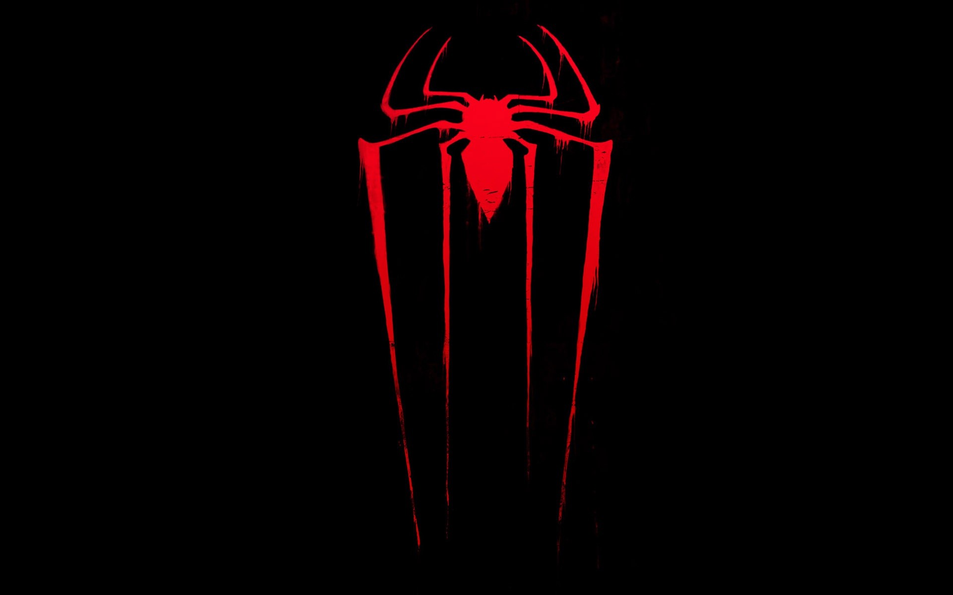 Spider-Man logo on black