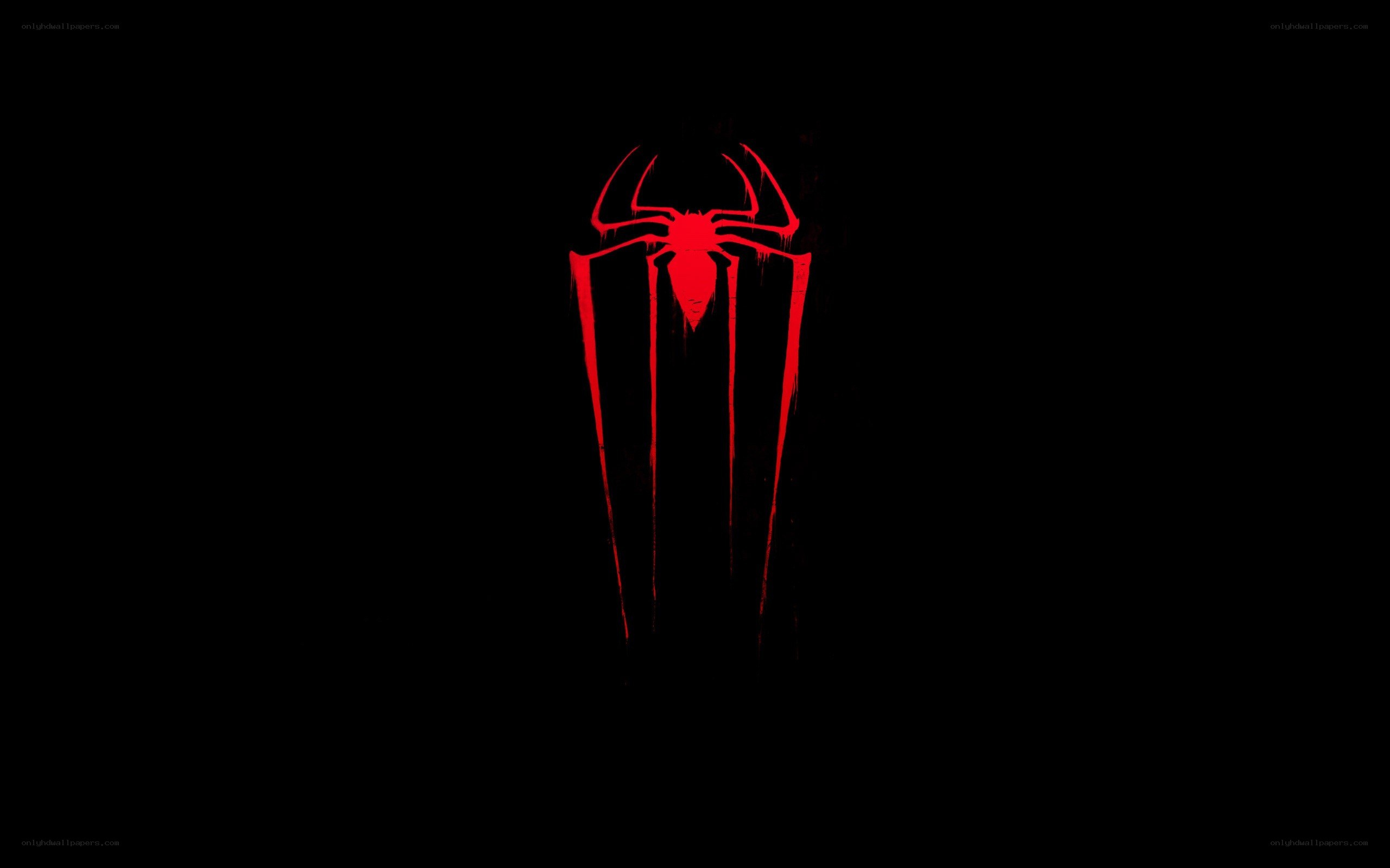Spider-Man logo on black