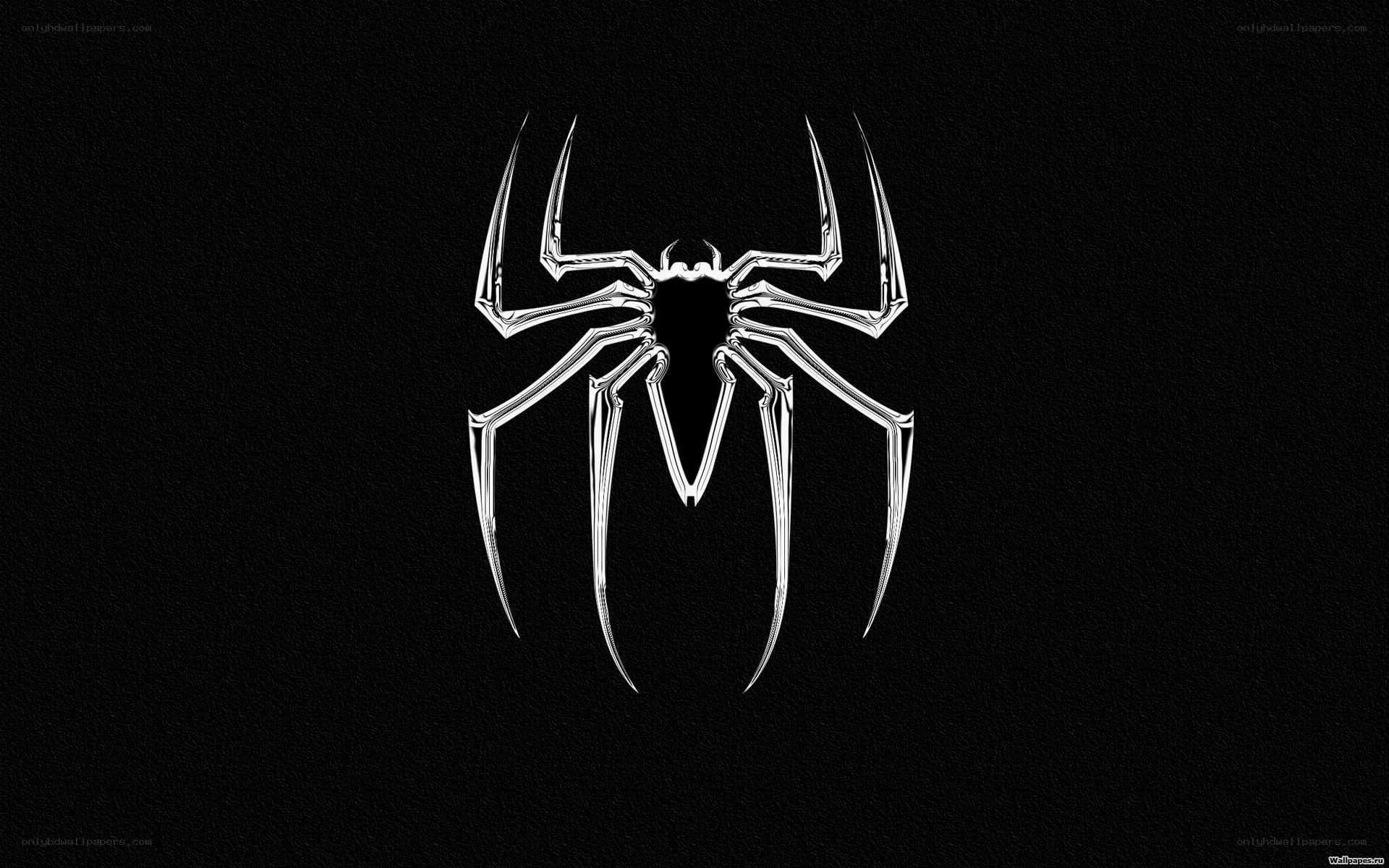 Spider-Man logo on black