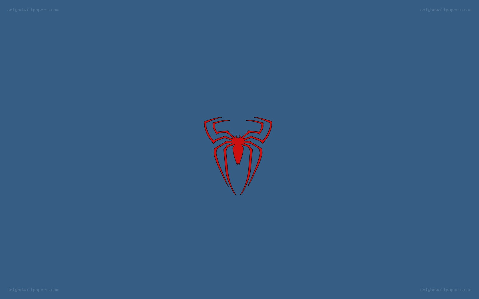 Spider-Man logo on blue