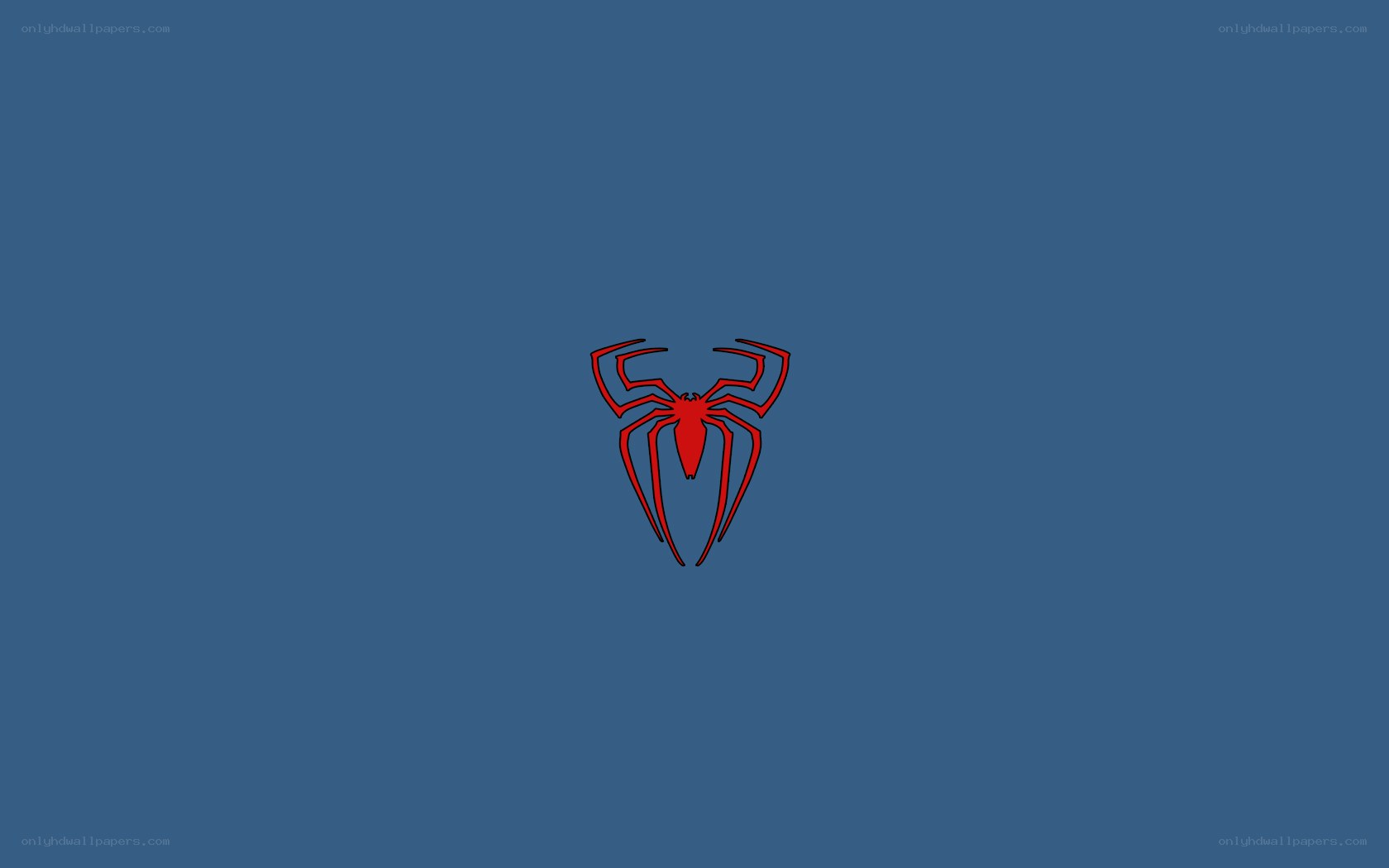 Spider-Man logo on blue