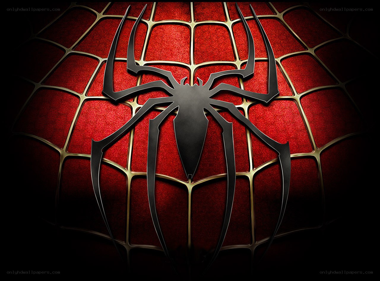 Spider-Man logo on red web