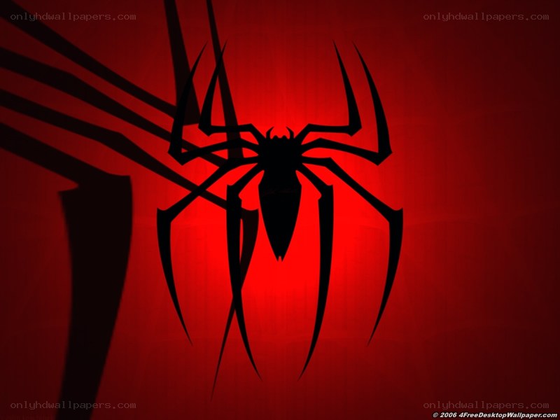 Spider-Man logo on red