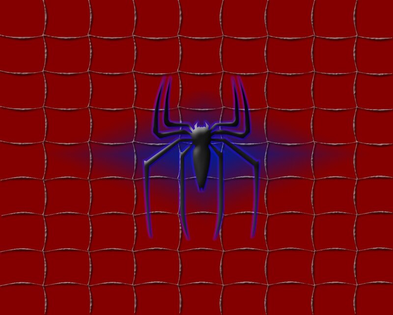 Spider-Man logo on web