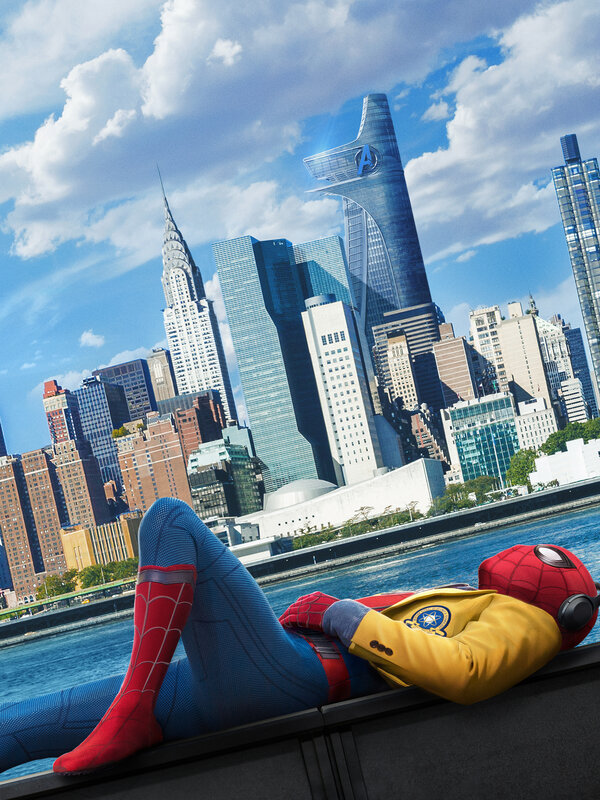Spider-man Lying Down — Blue