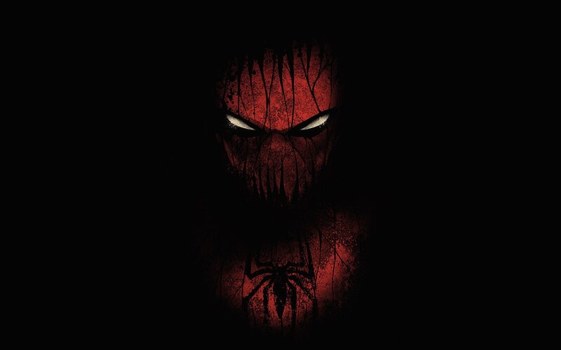 Spider-Man Mask — Black, Dark, Menacing