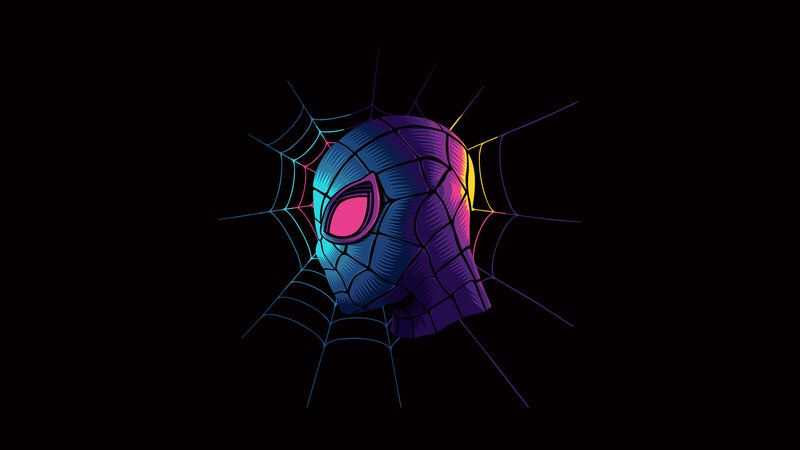 Spider-Man Mask — Purple