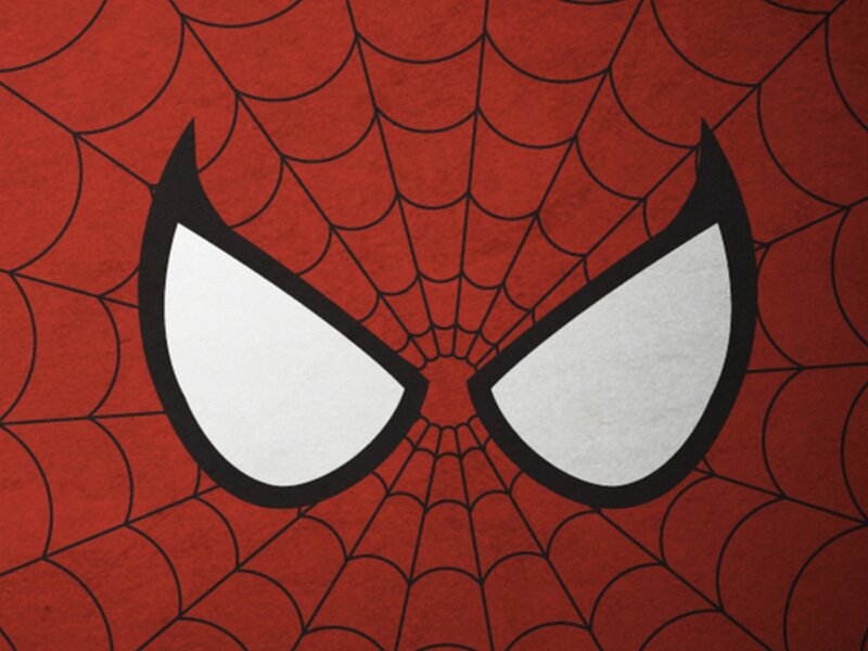 Spider-man Mask — Red, Bold