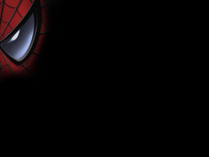 Spider-man Mask — Red, Dramatic, Digital Art, Black