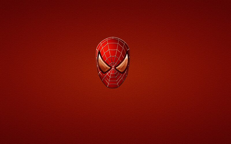 Spider-man Mask — Red, Minimalist