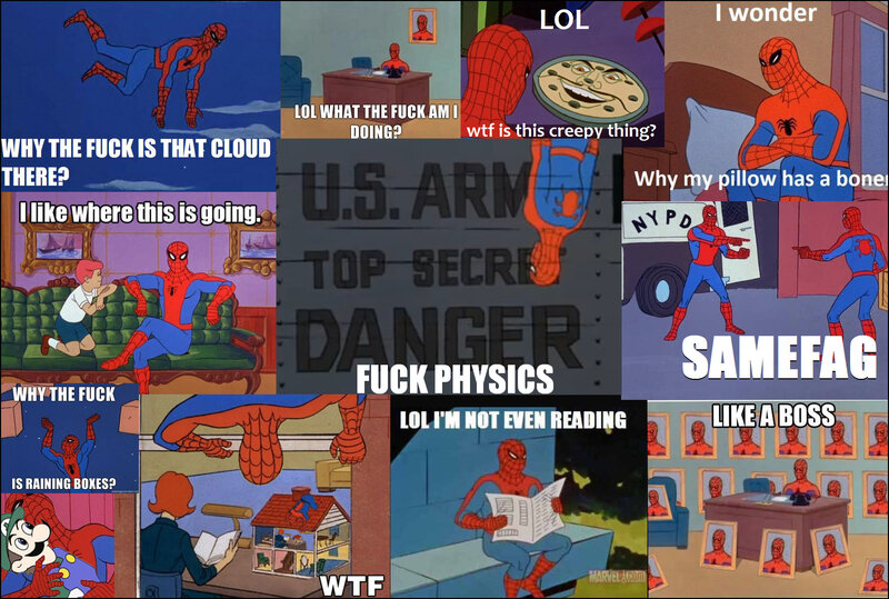 Spider-Man meme collage