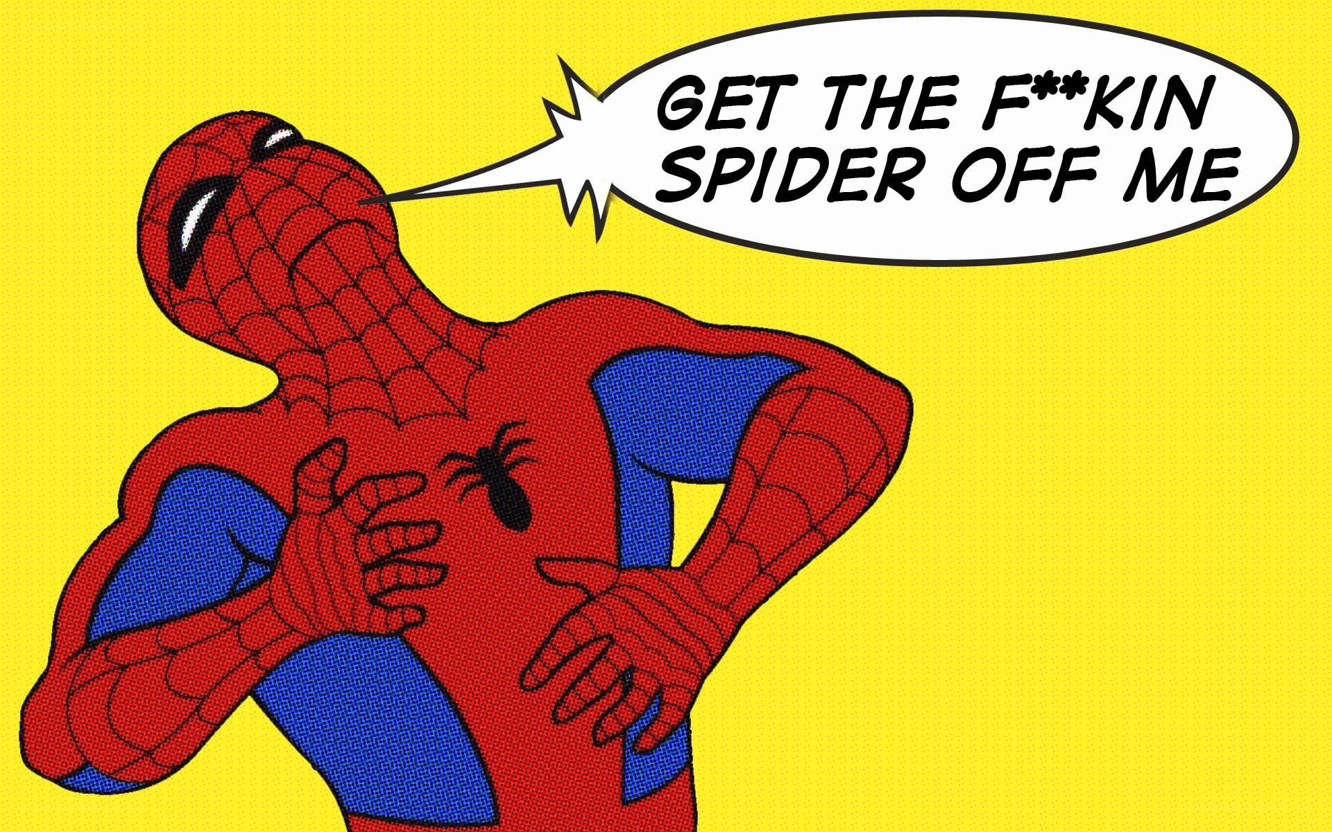 Spider-Man meme with censored speech