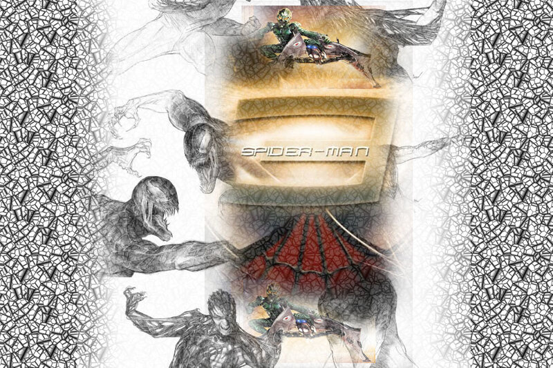 Spider-Man movie collage artwork