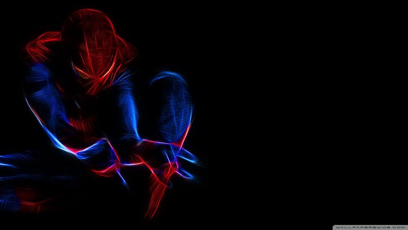 Spider-Man neon art