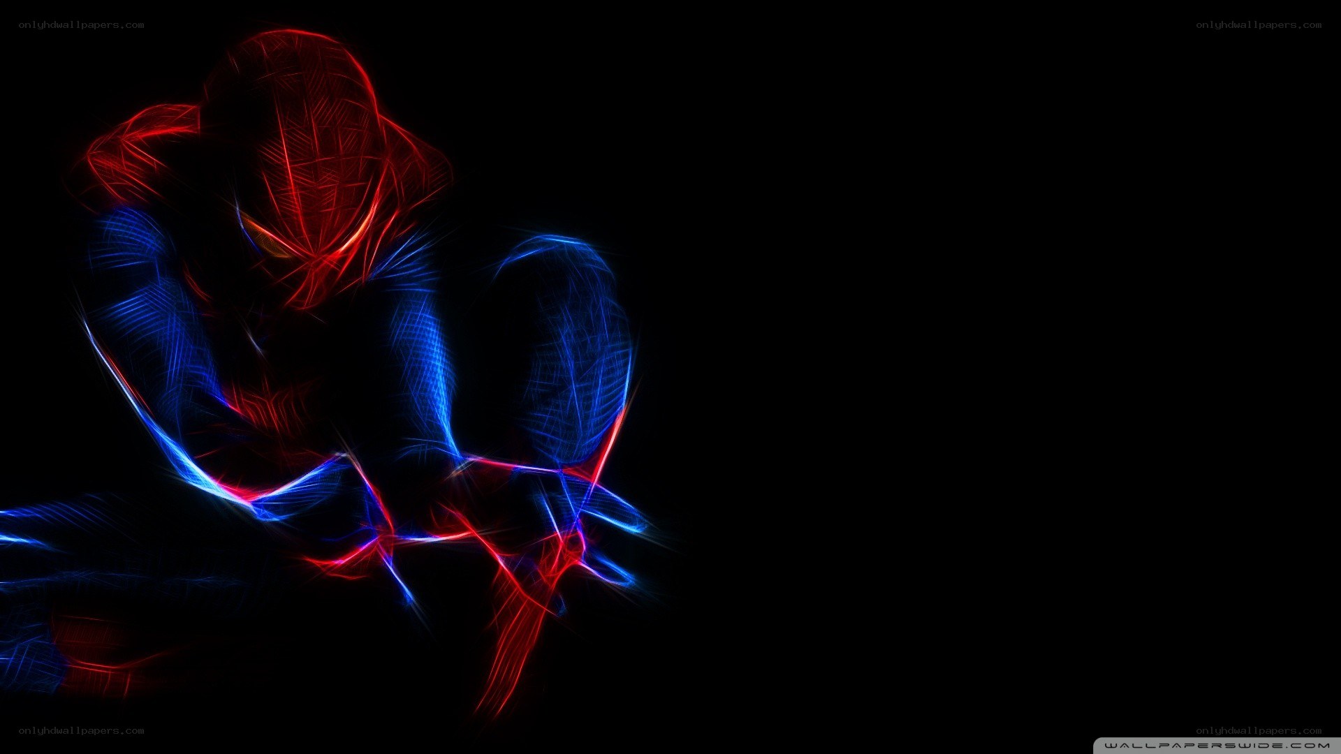 Spider-Man neon art