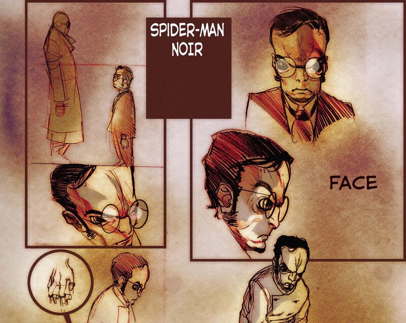 Spider-Man Noir character design