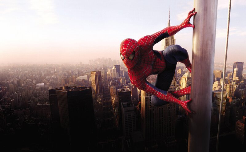 Spider-man on a Pole — Red