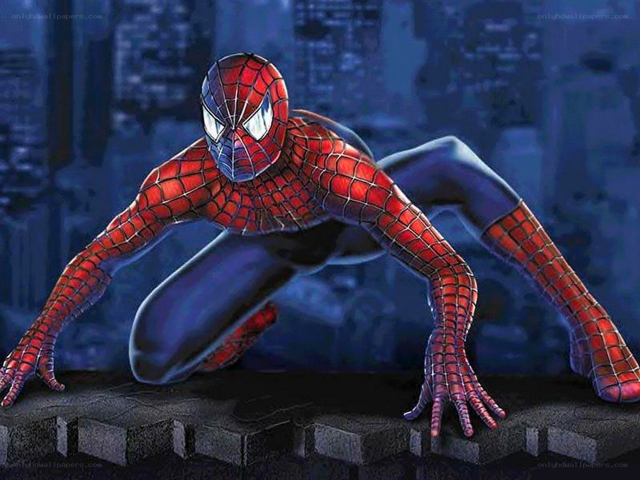 Spider-Man on a rooftop