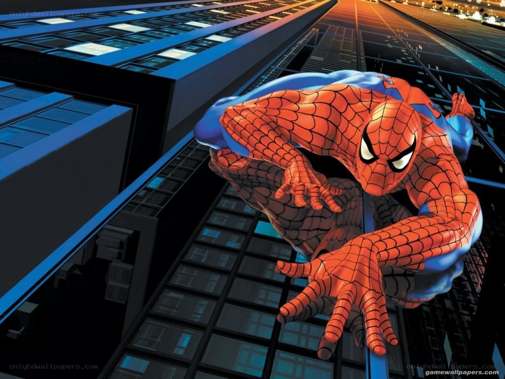 Spider-Man on a skyscraper