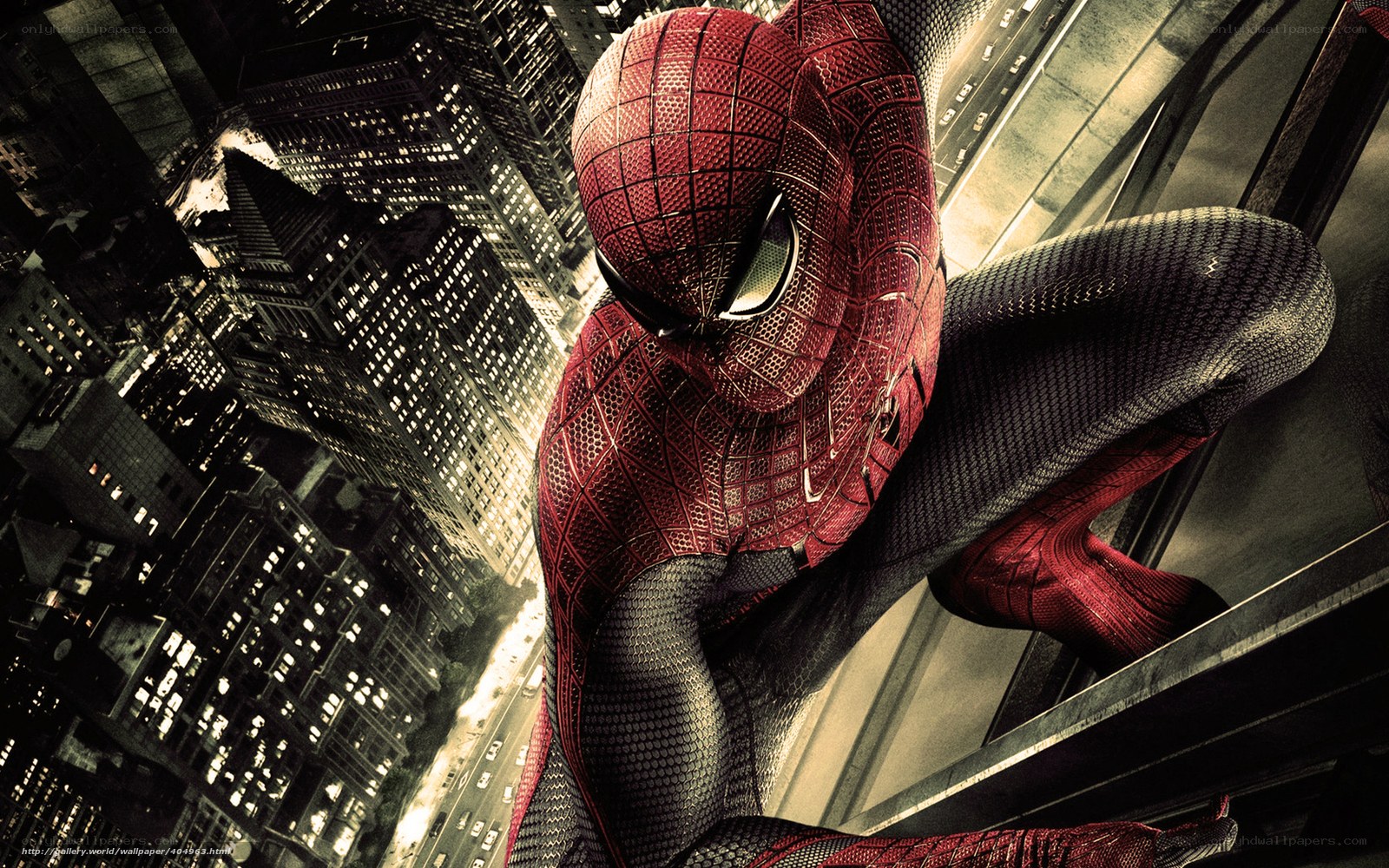 Spider-Man on a skyscraper