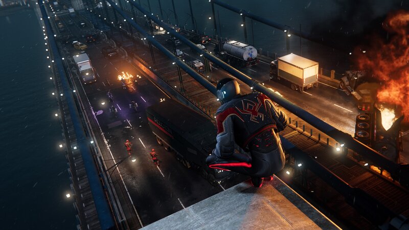 Spider-man on Bridge