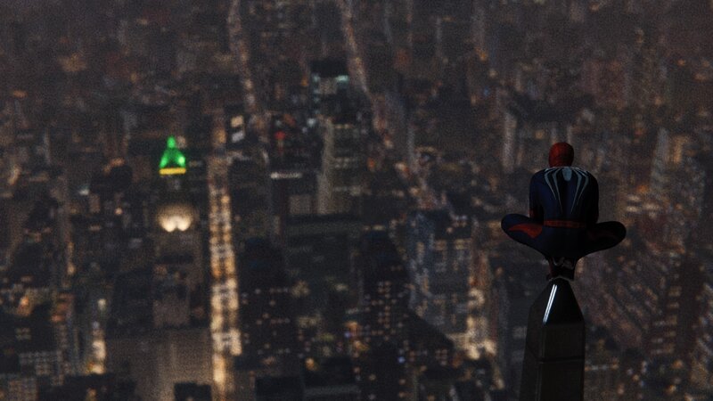 Spider-man on Building — Black, Contemplative