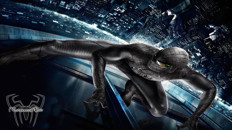 Spider-man on Building — Black