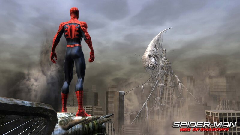 Spider-man on Building — Gray