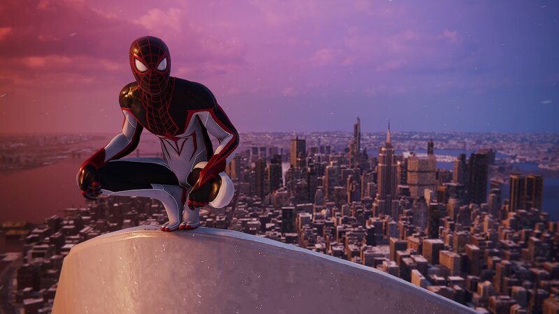 Spider-man on Building — Purple