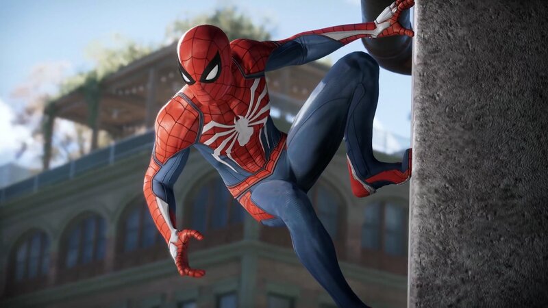 Spider-man on Building — Red, Action