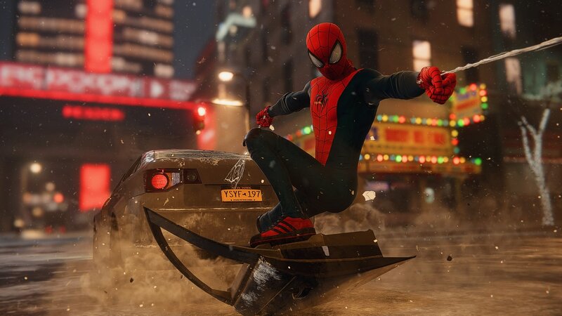 Spider-man on Car — Red
