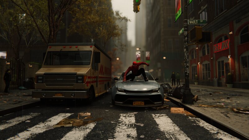 Spider-man on Car