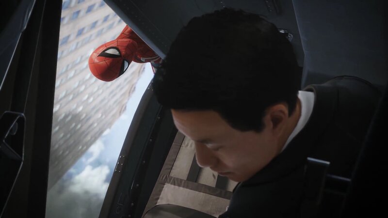 Spider-Man on Helicopter