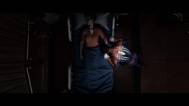 Spider-Man on Hospital Bed