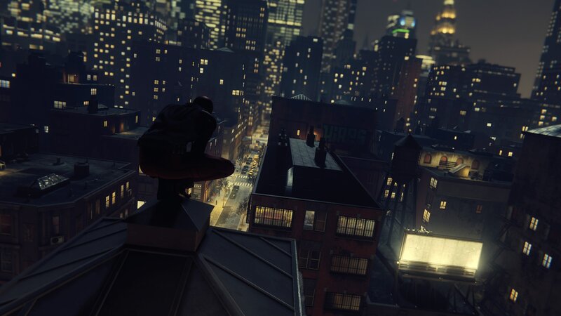 Spider-man on Rooftop — Black