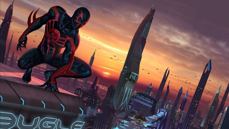 Spider-man on Rooftop — Orange