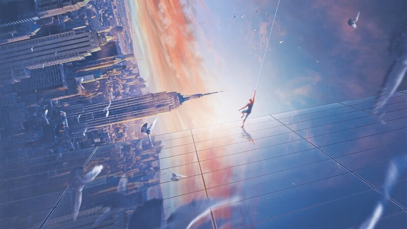 Spider-man on Skyscraper