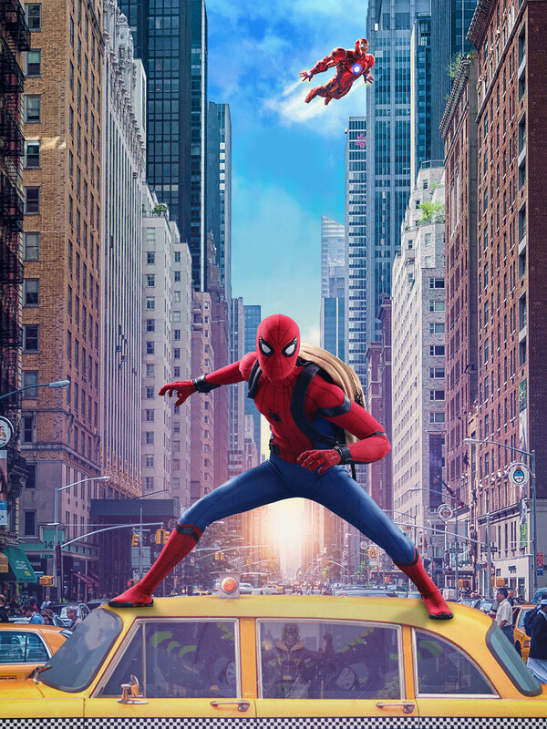 Spider-man on Taxi