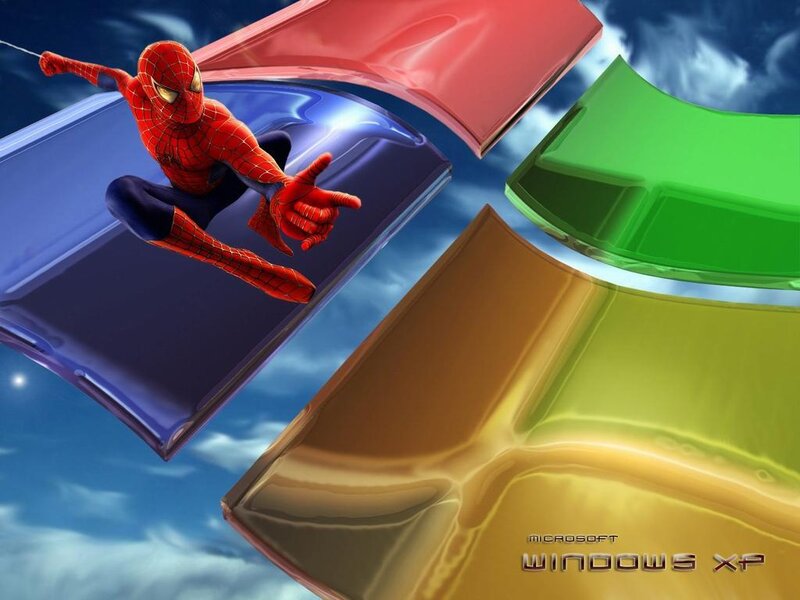 Spider-man on Windows Logo