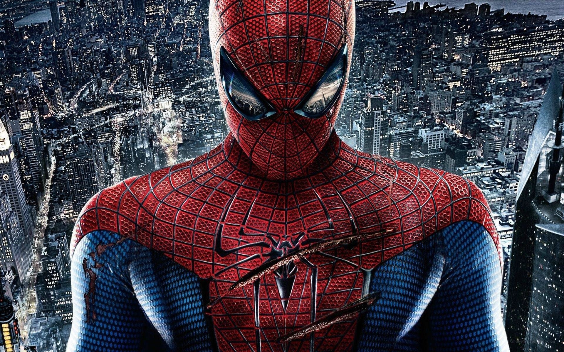Spider-Man overlooks the city