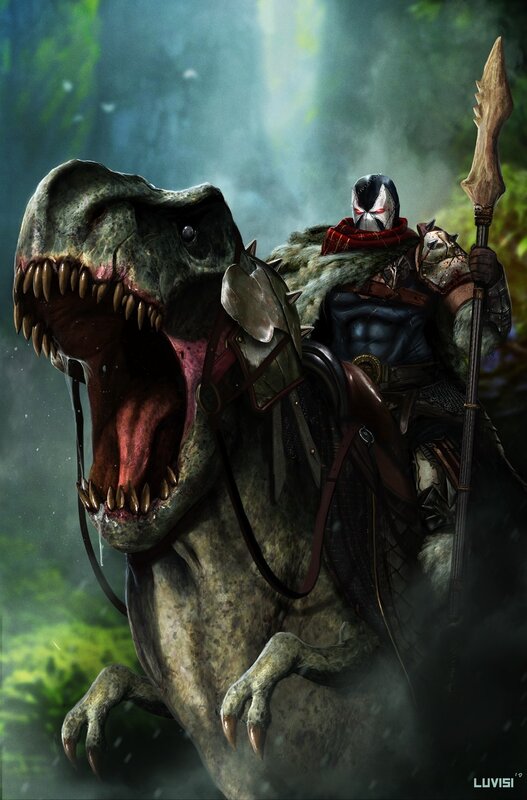 Spider-man Riding Dinosaur