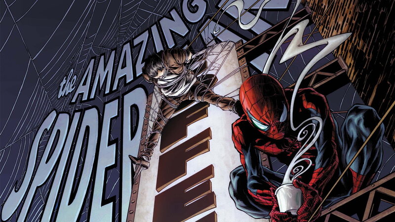 Spider-Man saves a man