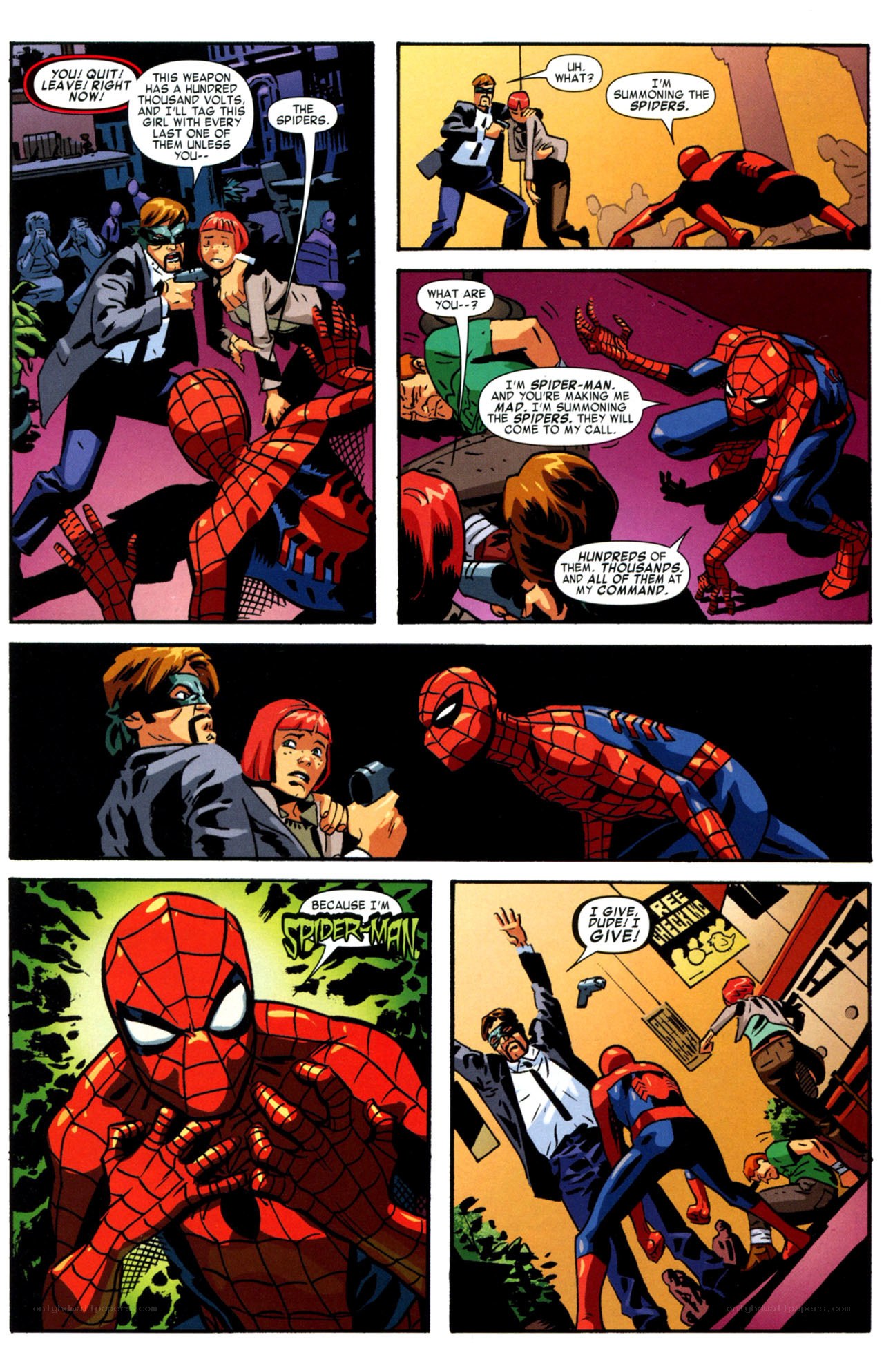 Spider-Man saves hostages
