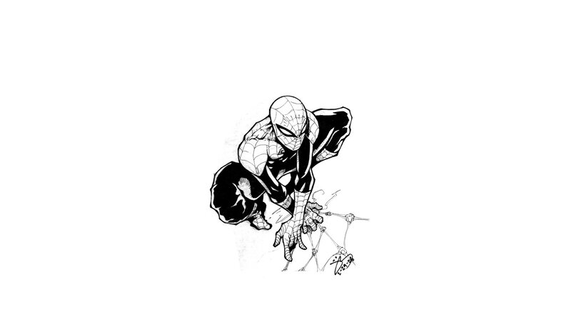 Spider-Man sketch drawing