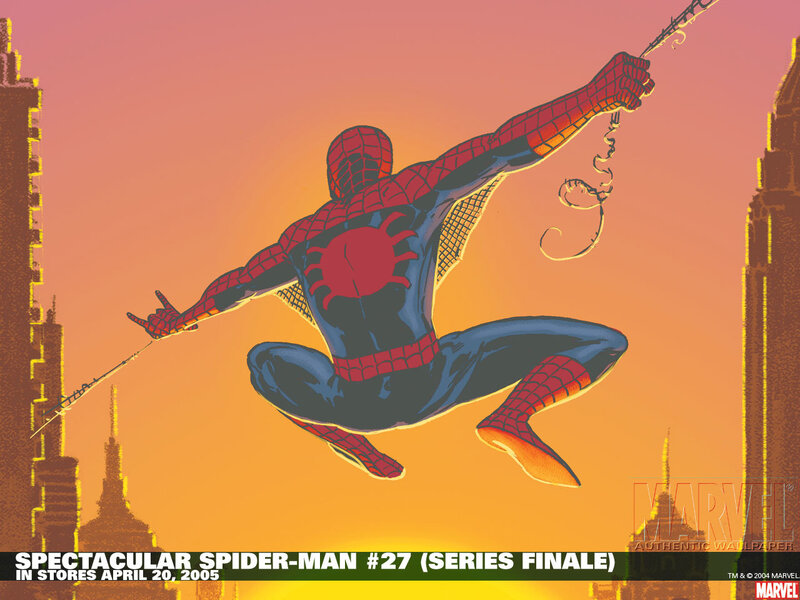 Spider-man Swinging — Orange, Dramatic