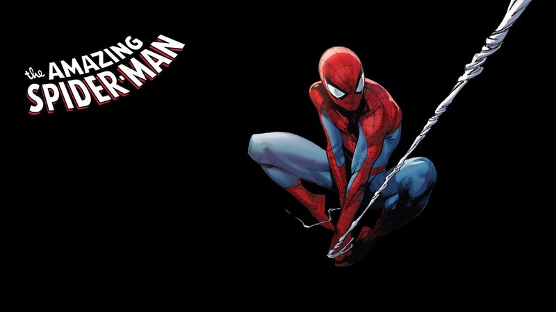 Spider-man Swinging — Red, Dramatic, Comic