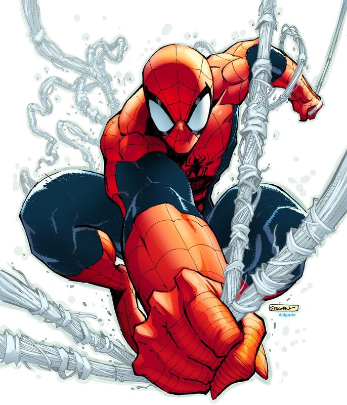 Spider-man Swinging — Red, Dynamic, Comic