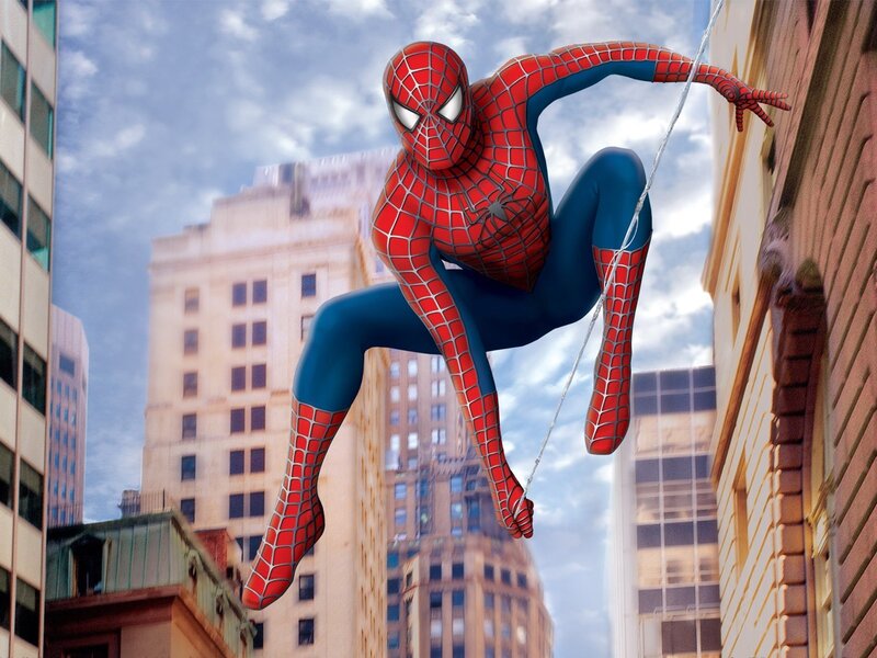Spider-man Swinging — Red, Dynamic