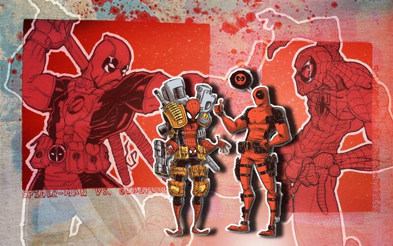 Spider-Man vs Deadpool artwork